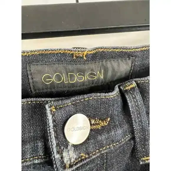 Goldsign Womens Jeans Dark Wash Size 26 - Picture 2 of 5